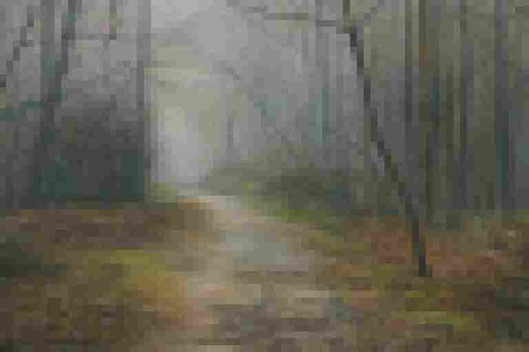 Susan Outlaw The Fog Path (detail) (2017) Acrylic on canvas WAAH 121 Exhibition Best In Show Winner