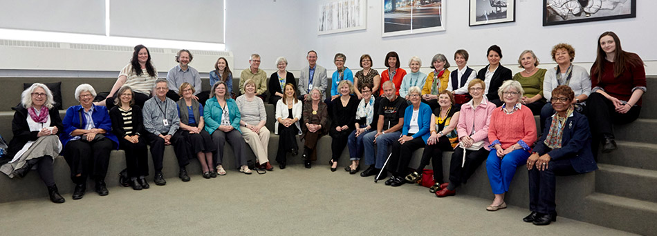 Photo of AGH Volunteers taken at the Volunteer Appreciation Luncheon at the Art Gallery of Hamilton April 13, 2015.