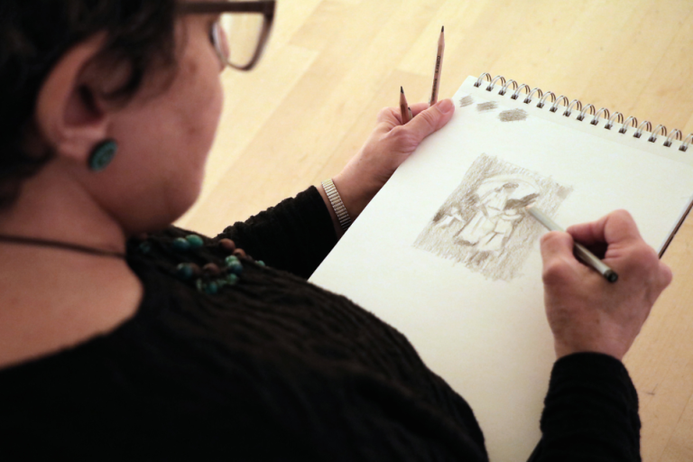 Drawn In: Gallery Sketching Metamorphoses
